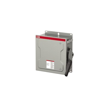 Abb Nonfusible Safety Switch, Heavy Duty, 600V AC, 100 A, NEMA 3R EOHU363RK